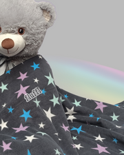 Ready Made Blanket- Grey Multi Stars