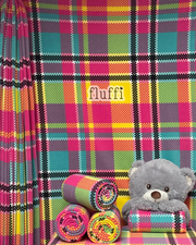 Polar Fleece Printed Anti-Pill Soft Washable Fabric - Chroma Tartan SQ960 MLT