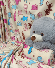 Polar Fleece Printed Anti-Pill Soft Washable Fabric - Kitty Cats PF231 MLT