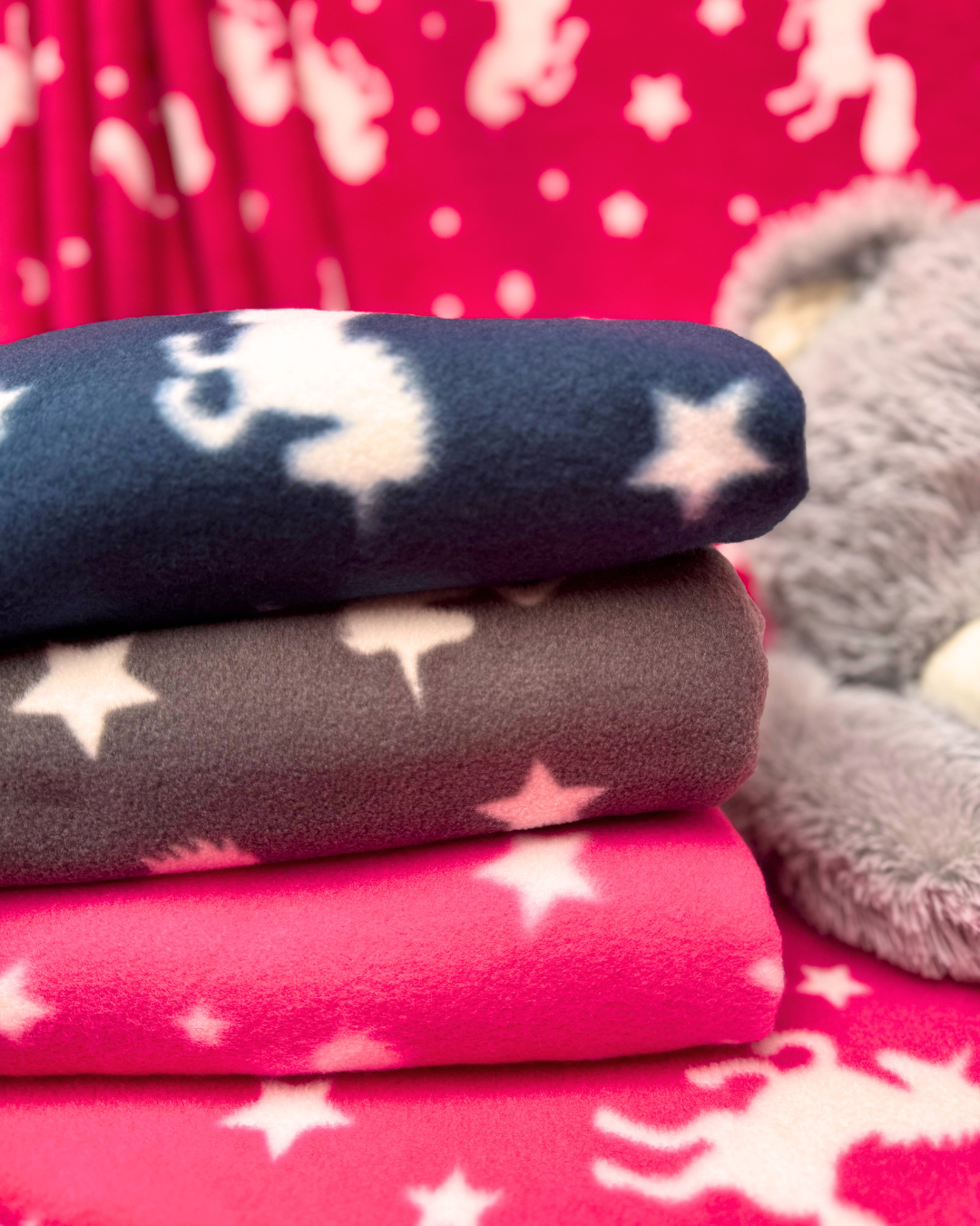 Polar Fleece Printed Anti-Pill Soft Washable Fabric- Magical Unicorns SQ286