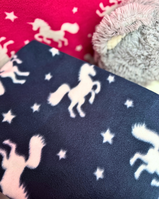 Polar Fleece Printed Anti-Pill Soft Washable Fabric- Magical Unicorns SQ286