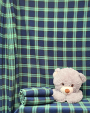 Polar Fleece Printed Anti-Pill Soft Washable Fabric- Tartan & Plaid Old School Navy