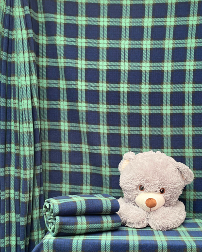 Polar Fleece Printed Anti-Pill Soft Washable Fabric- Tartan & Plaid
