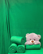 Polar Fleece Anti-Pill Soft Washable Fabric - Solid Colours Emerald Green