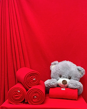 Polar Fleece Anti-Pill Soft Washable Fabric - Solid Colours Red