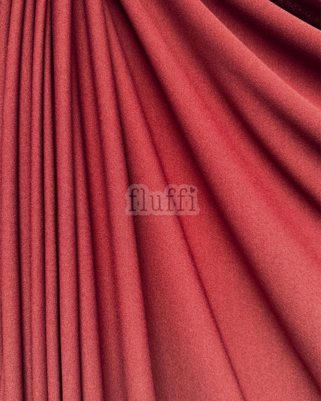 Scuba Crepe Stretch Jersey Dressmaking Fabric SQ181 Pomegranate Red