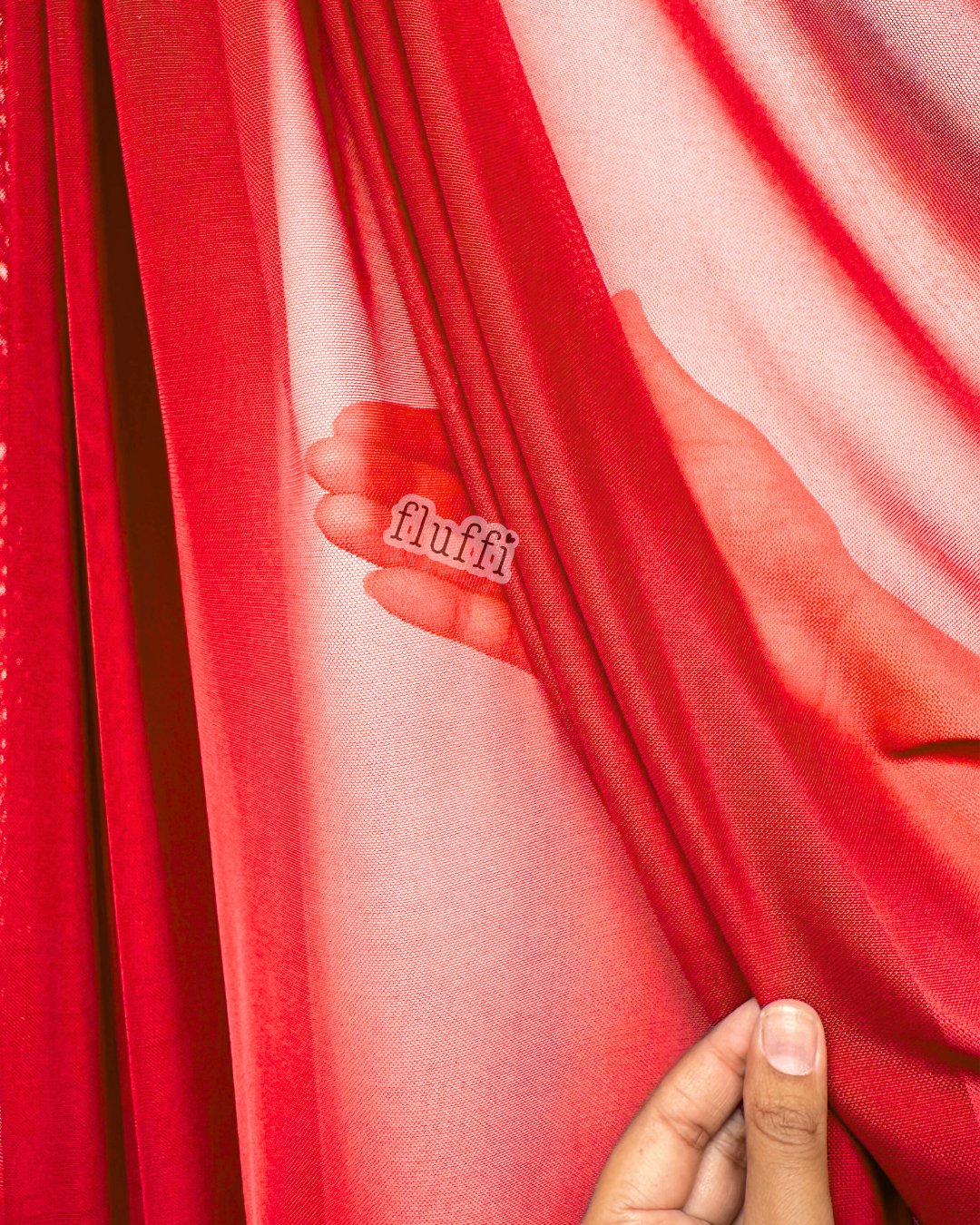 Power Mesh Soft Net 4 Way Stretch Performance Fabric 109P Red