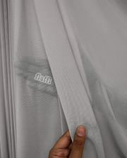 Power Mesh Soft Net 4 Way Stretch Performance Fabric 109P Cloud Grey