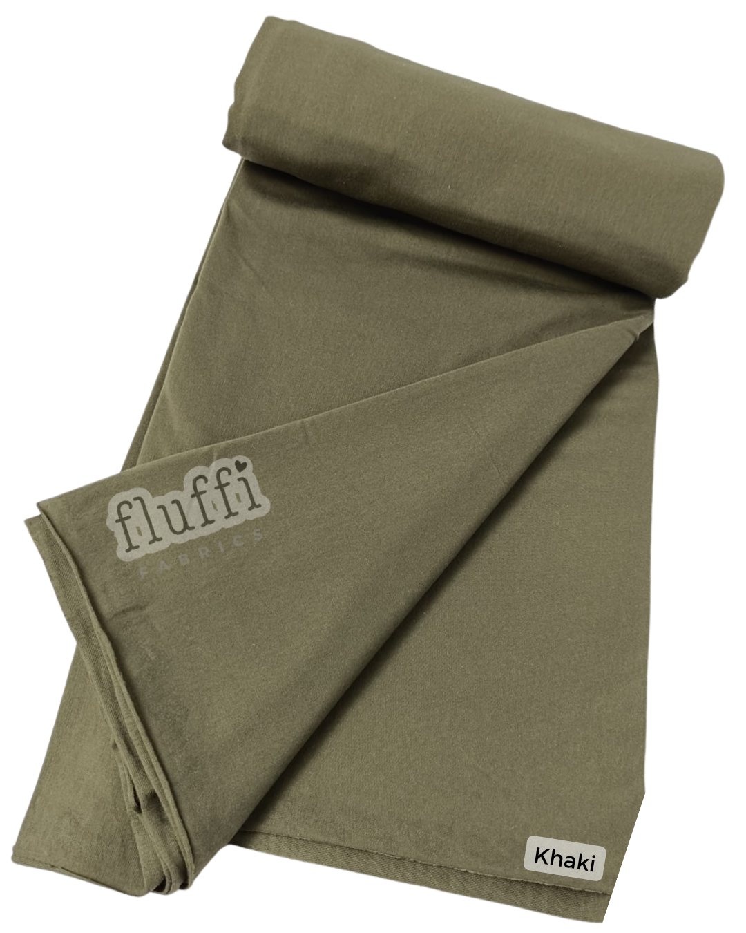 Organic Cotton Elastane Jersey 4 Way Stretch Fabric Khaki