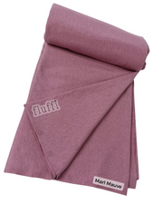 Organic Cotton Elastane Jersey 4 Way Stretch Fabric Marl Mauve