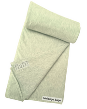 Organic Cotton Elastane Jersey 4 Way Stretch Fabric Sage Melange