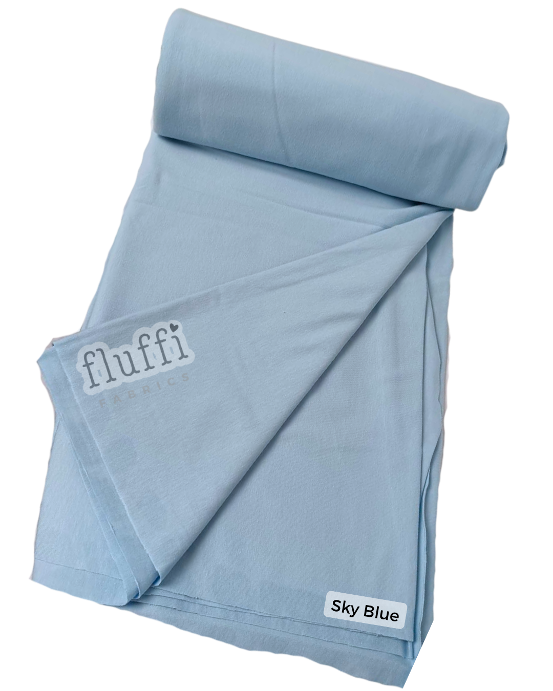 Organic Cotton Elastane Jersey 4 Way Stretch Fabric Sky Blue