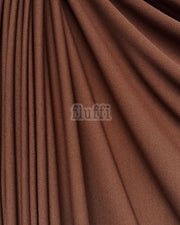 Scuba Crepe Stretch Jersey Dressmaking Fabric SQ181 Rich Chocolate