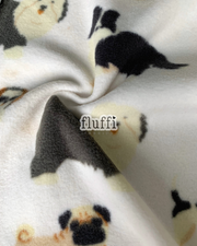 Polar Fleece Printed Anti-Pill Soft Washable Fabric - Floofies Ivory/Multi SQ798 IVMLT