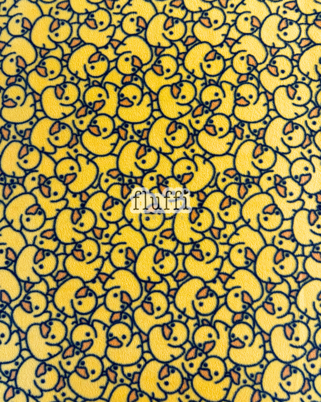 Polar Fleece Printed Anti-Pill Soft Washable Fabric - Rubber Ducks SQ836 YL