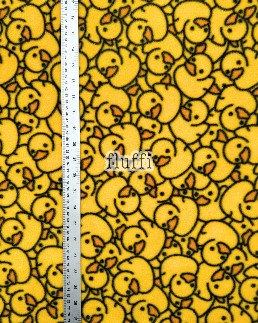Polar Fleece Printed Anti-Pill Soft Washable Fabric - Rubber Ducks SQ836 YL