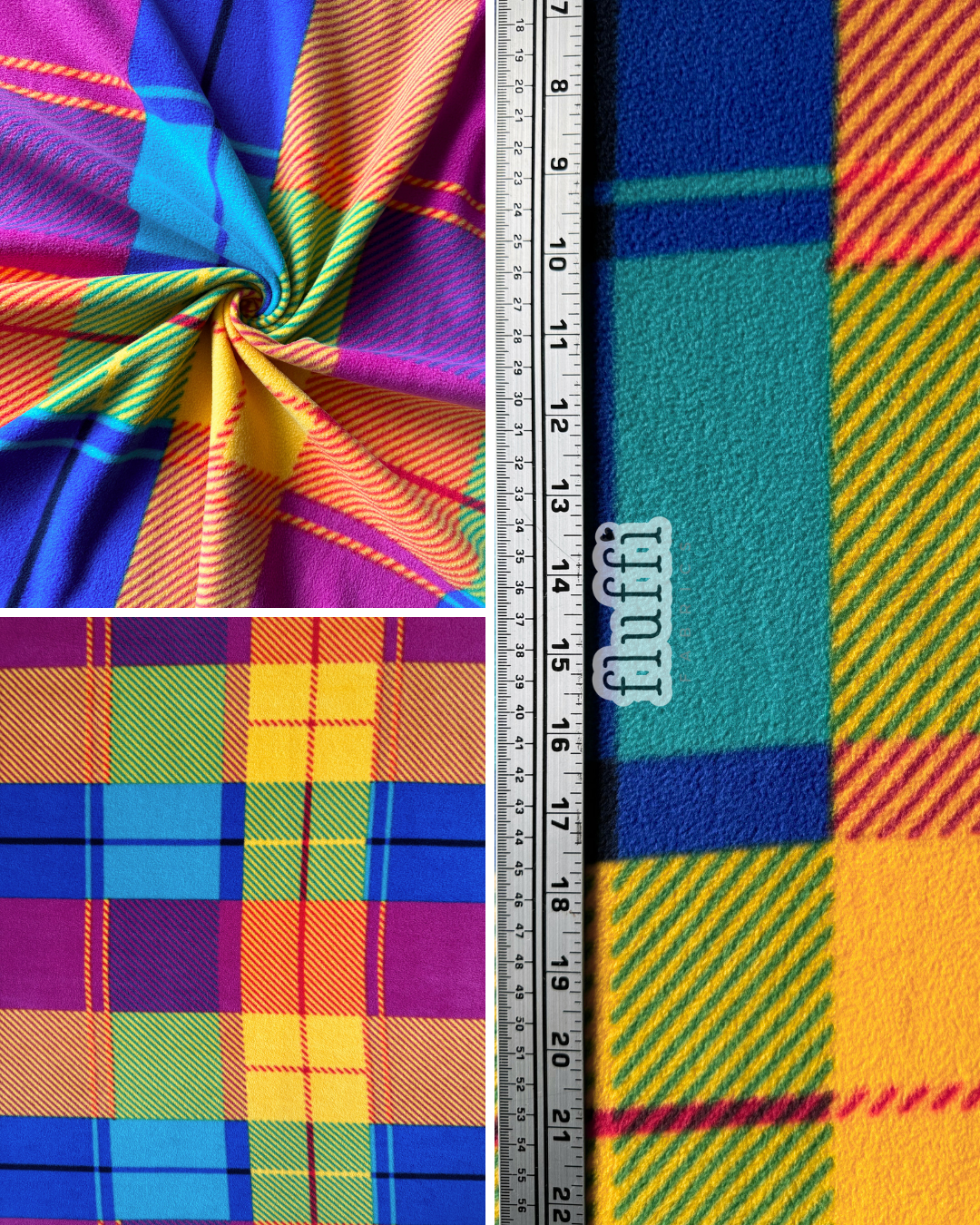 Polar Fleece Printed Anti-Pill Soft Washable Fabric- Tartan & Plaid Fiesta Tartan