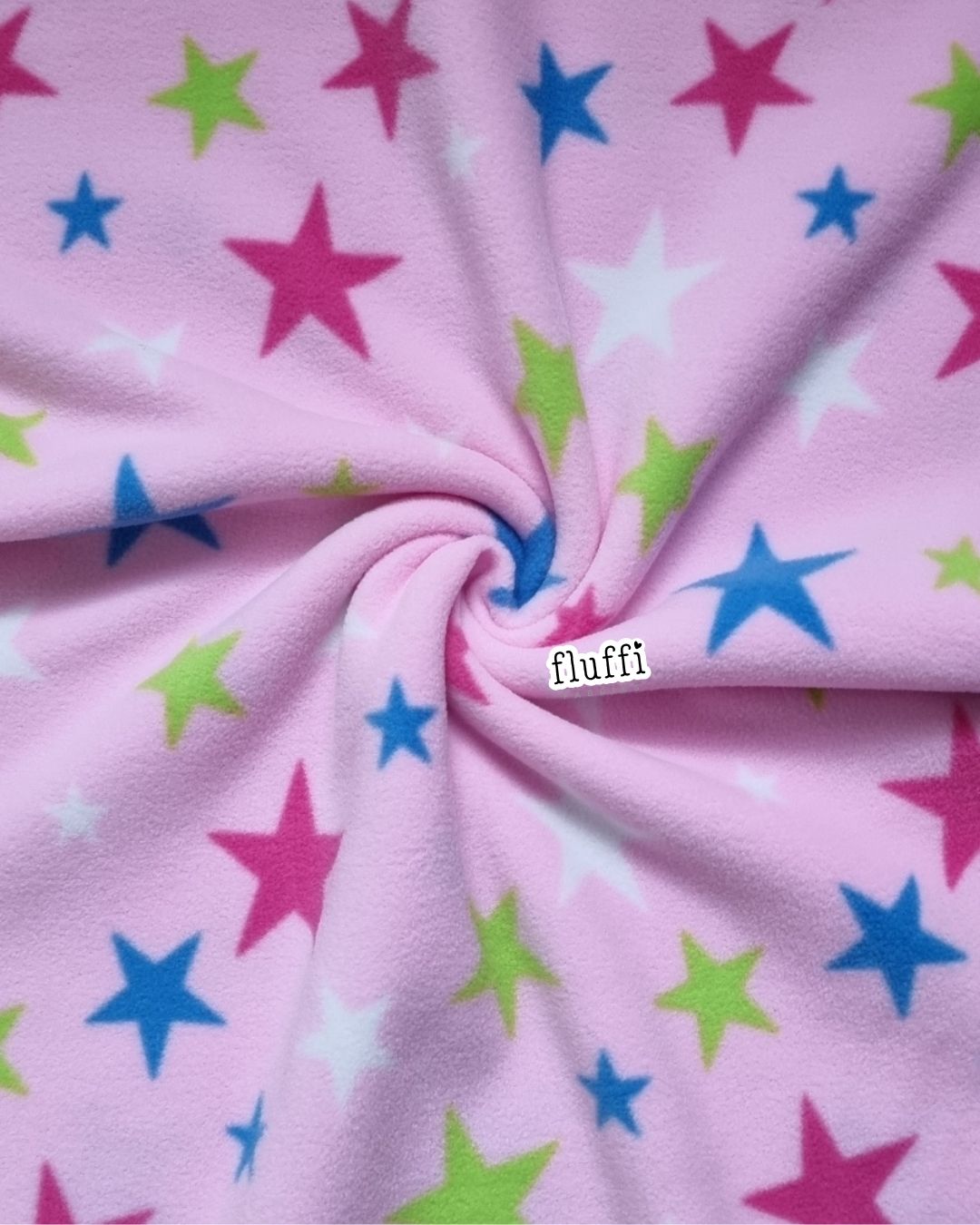 Polar Fleece Printed Anti-Pill Soft Washable Fabric - Twinkle Stars