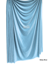 Smooth Stretch Span Velvet Fabric Q559 Baby Blue