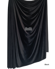 Smooth Stretch Span Velvet Fabric Q559 Black