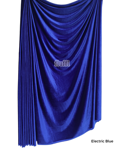 Smooth Stretch Span Velvet Fabric Q559 Electric Blue