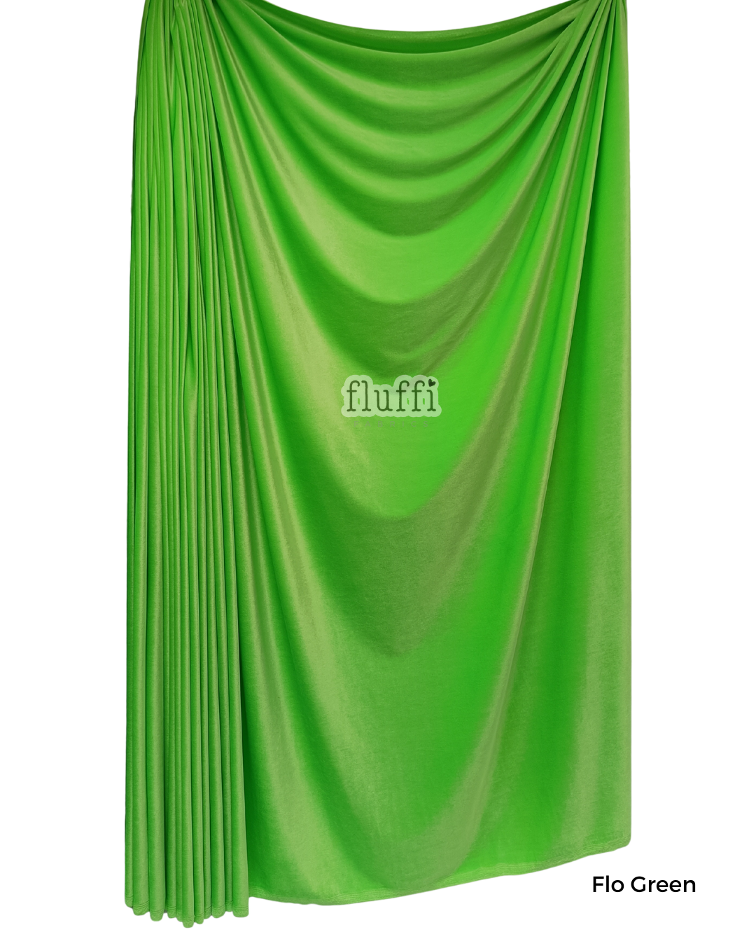Smooth Stretch Span Velvet Fabric Q559 Flo Green