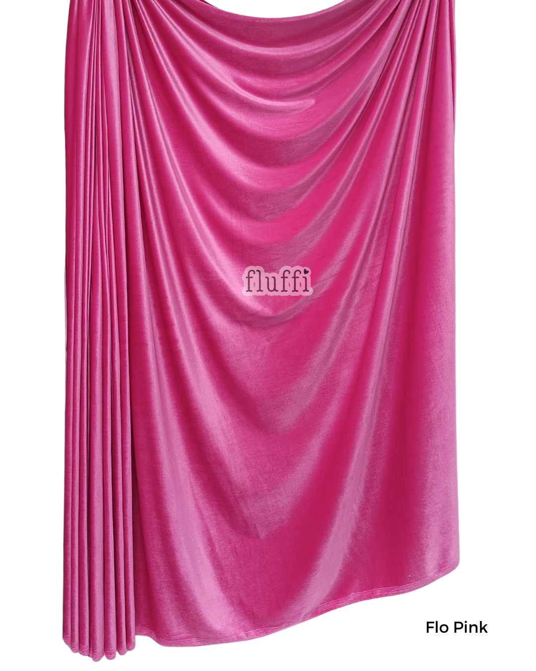 Smooth Stretch Span Velvet Fabric Q559 Flo Pink