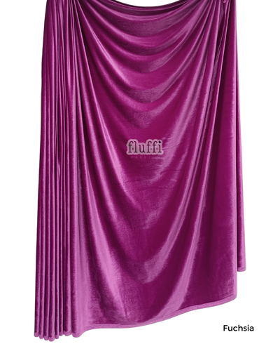 Smooth Stretch Span Velvet Fabric Q559 Fuchsia