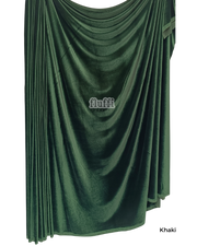 Smooth Stretch Span Velvet Fabric Q559 Khaki