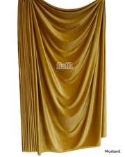 Smooth Stretch Span Velvet Fabric Q559 Mustard