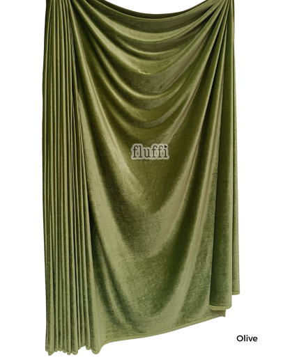 Smooth Stretch Span Velvet Fabric Q559