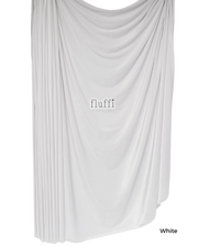 Smooth Stretch Span Velvet Fabric Q559 White