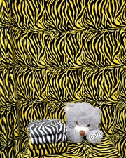 Polar Fleece Printed Anti-Pill Soft Washable Fabric - Zebra