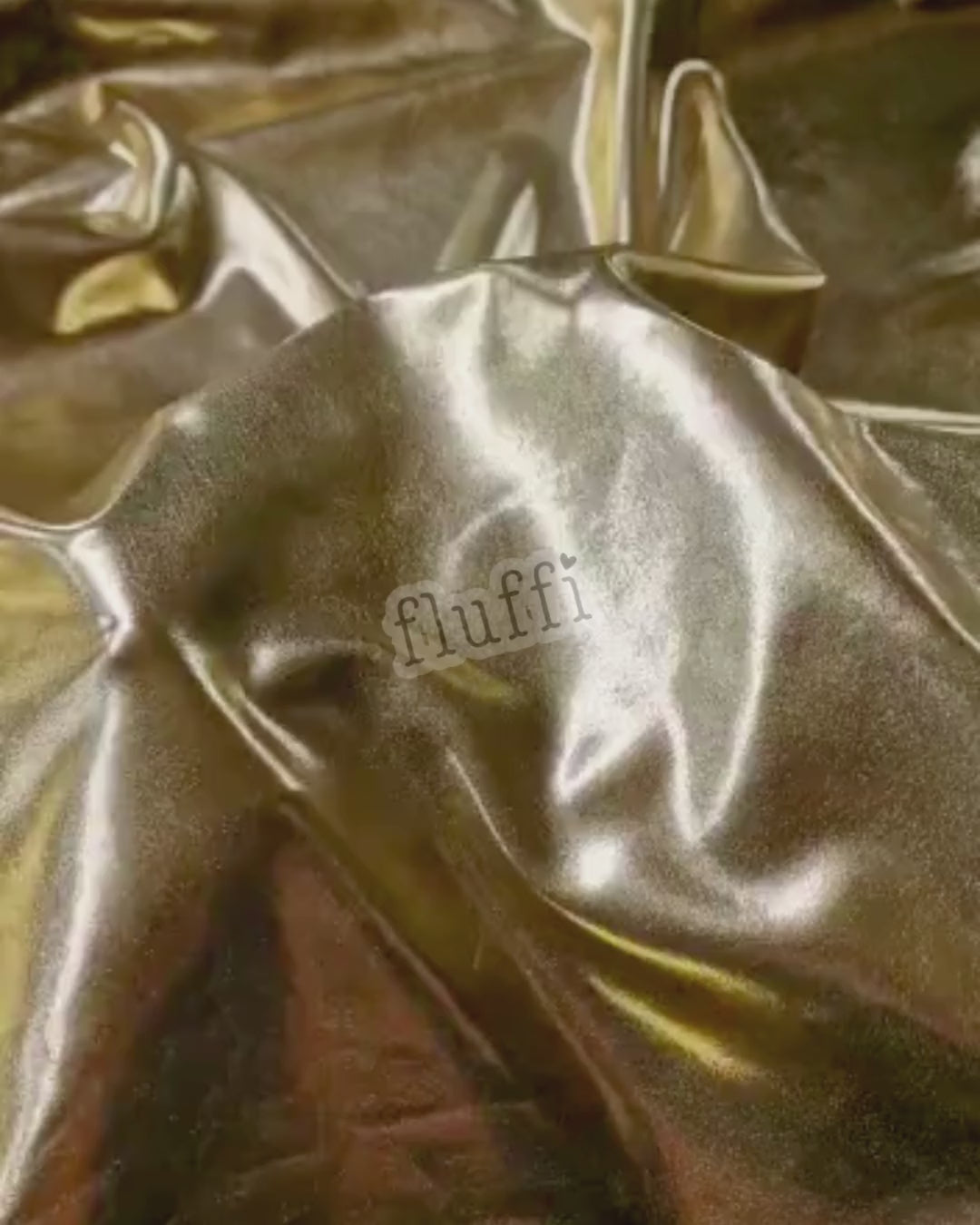 Load video: Wet Look Foil Stretch Spandex Fabric- NG253 Silver